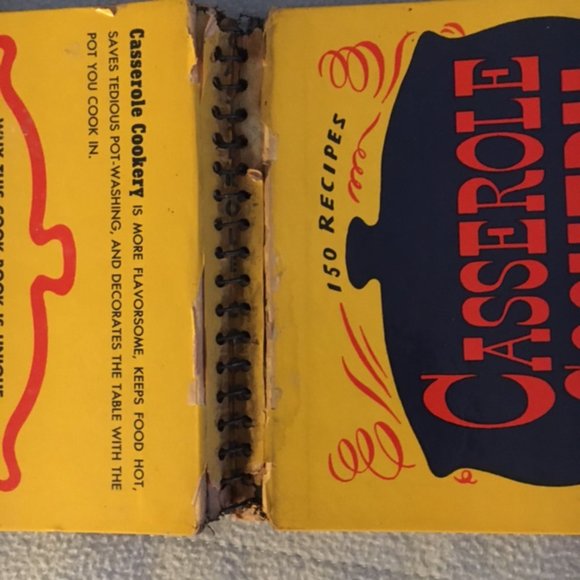CASSEROLE COOKBOOK Vintage 1949 Concise Easy Recipes/Menus &Stories About Each - Picture 3 of 9